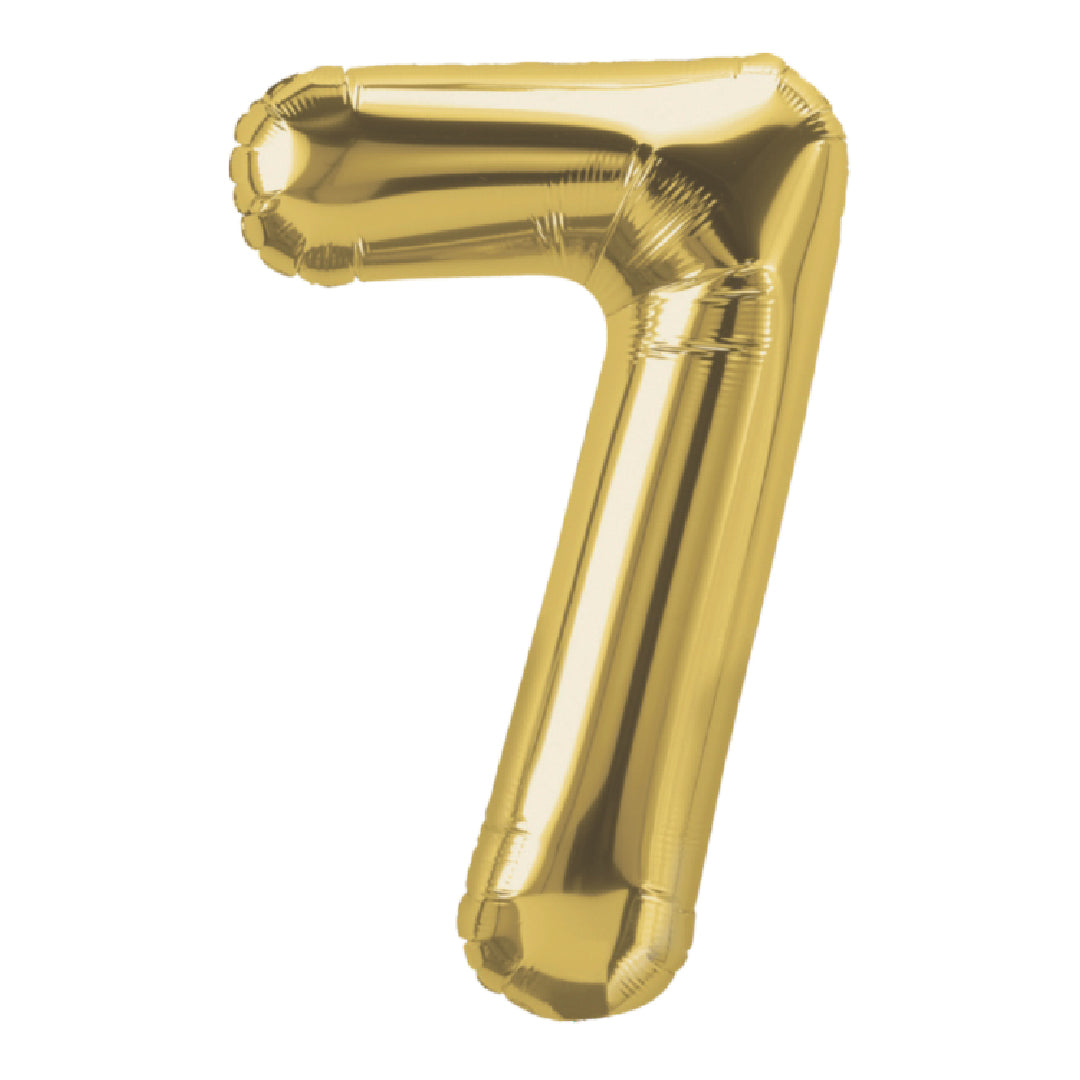 34in Number Balloons: Gold
