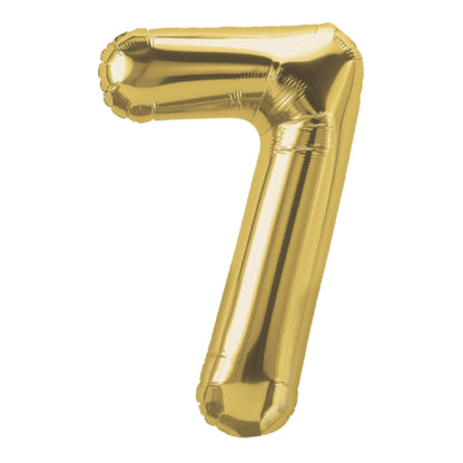 34in Number Balloons: Gold