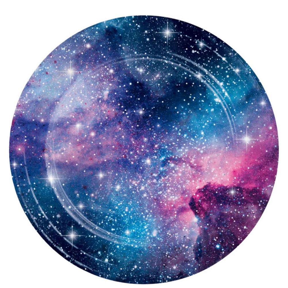 Galaxy Party 9in Dinner Plates 8ct