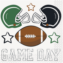 Game Face Football "Game Day" Beverage Napkins 16ct - Foil Stamping
