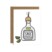 Cake Tequila Birthday Card