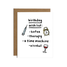 Birthday Wishlist Card