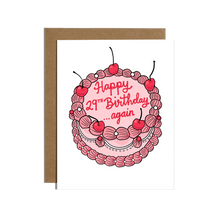 Happy 29th Birthday Again Card