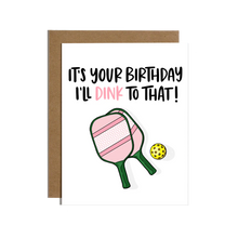 Pickleball Birthday Card