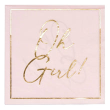 Hey Baby Pink Baby Lunch Napkins 20ct