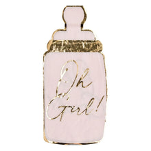 Hey Baby Pink Baby Bottle Guest Towels 16ct