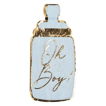 Hey Baby Blue Baby Bottle Guest Towels 16ct