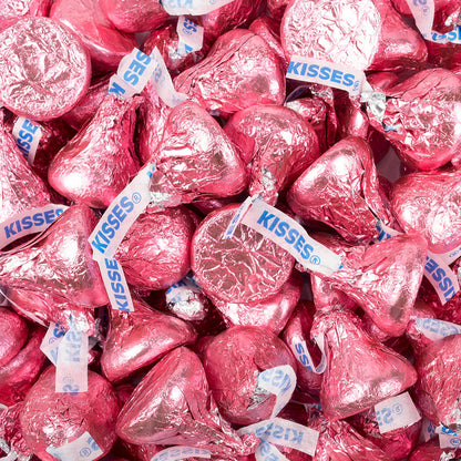 Milk Chocolate Hershey's Kisses 50ct Bag Pink