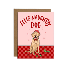 Feliz Naughty Dog Labrador Card
