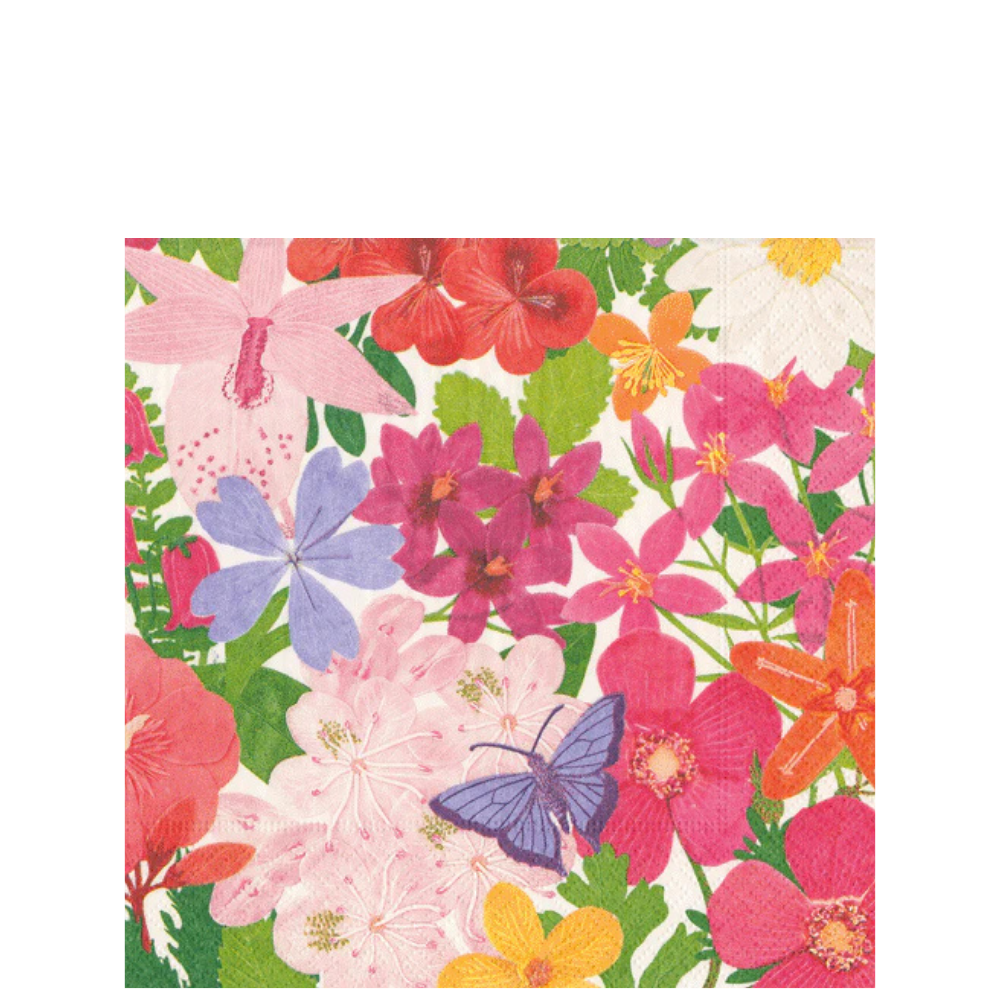 Halsted Floral Cocktail Napkins - Thumbnail 2