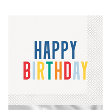 Happy Birthday Dots Foil Lunch Napkins 16ct