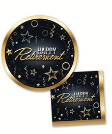 Happy Retirement 7in Dessert Plates