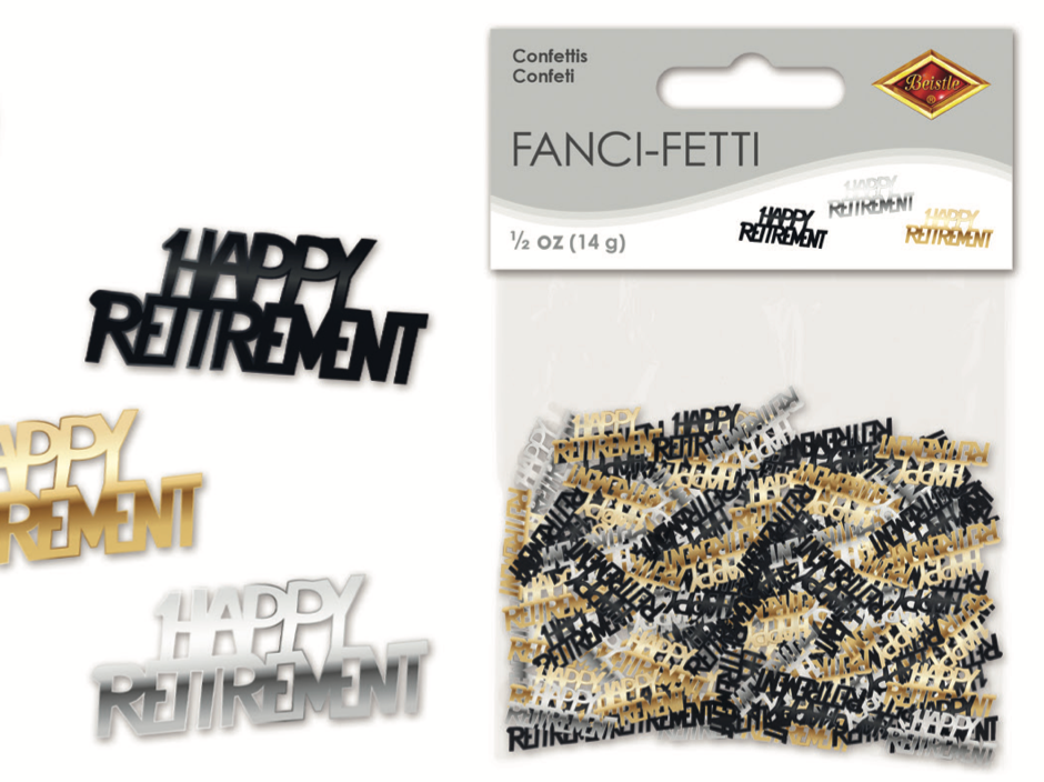 Happy Retirement Fanci-Fetti 1/2oz