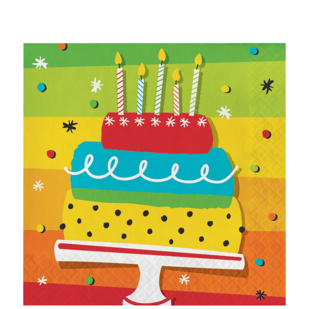 Hoppin' Birthday Cake Lunch Napkins