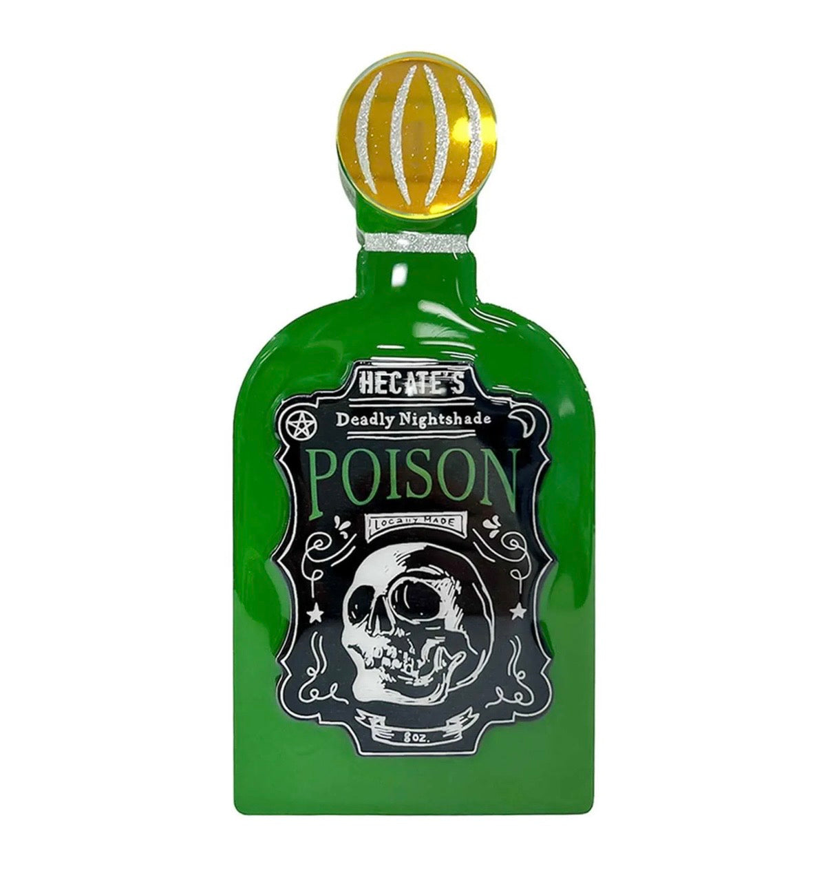 Green Poison Bottle Tabletop Decor