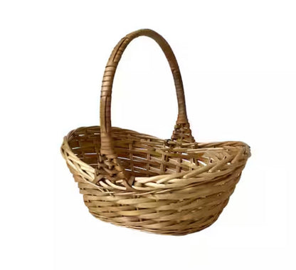 14" Chipwood & Willow Basket
