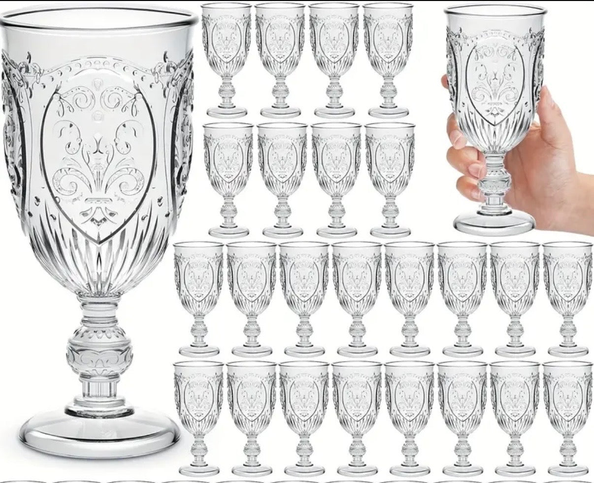 Vintage-Style Plastic Goblets