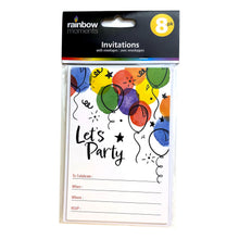 Let's Party Invitations 8ct