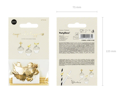 First Communion Cupcake Toppers 6ct