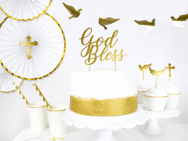 First Communion Cupcake Toppers 6ct