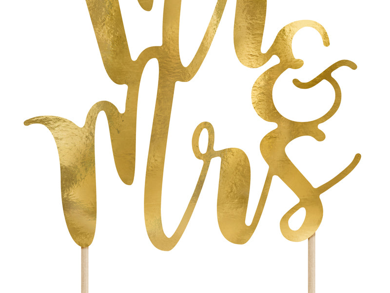 Mr & Mrs Cake Topper