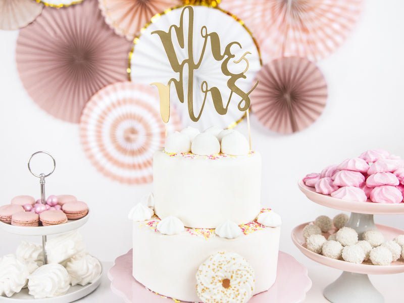 Mr & Mrs Cake Topper