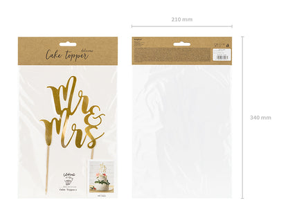 Mr & Mrs Cake Topper