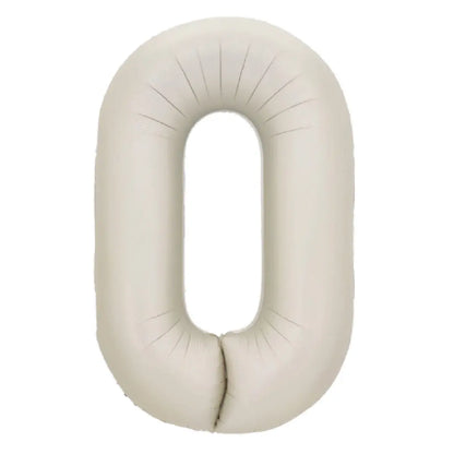 34in Number Balloons: Latte