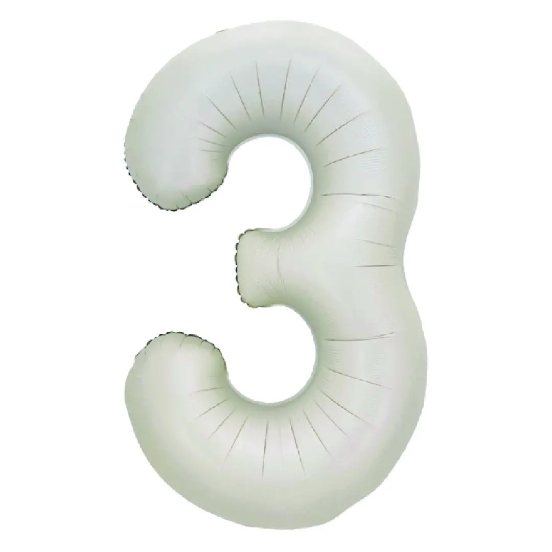 34in Number Balloons: Latte