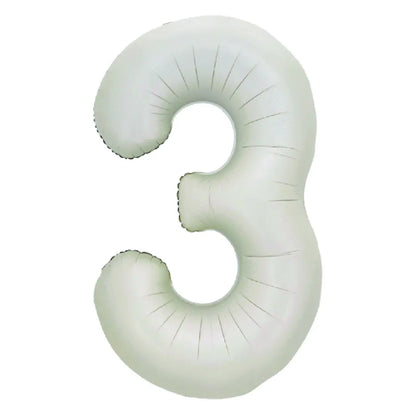 34in Number Balloons: Latte