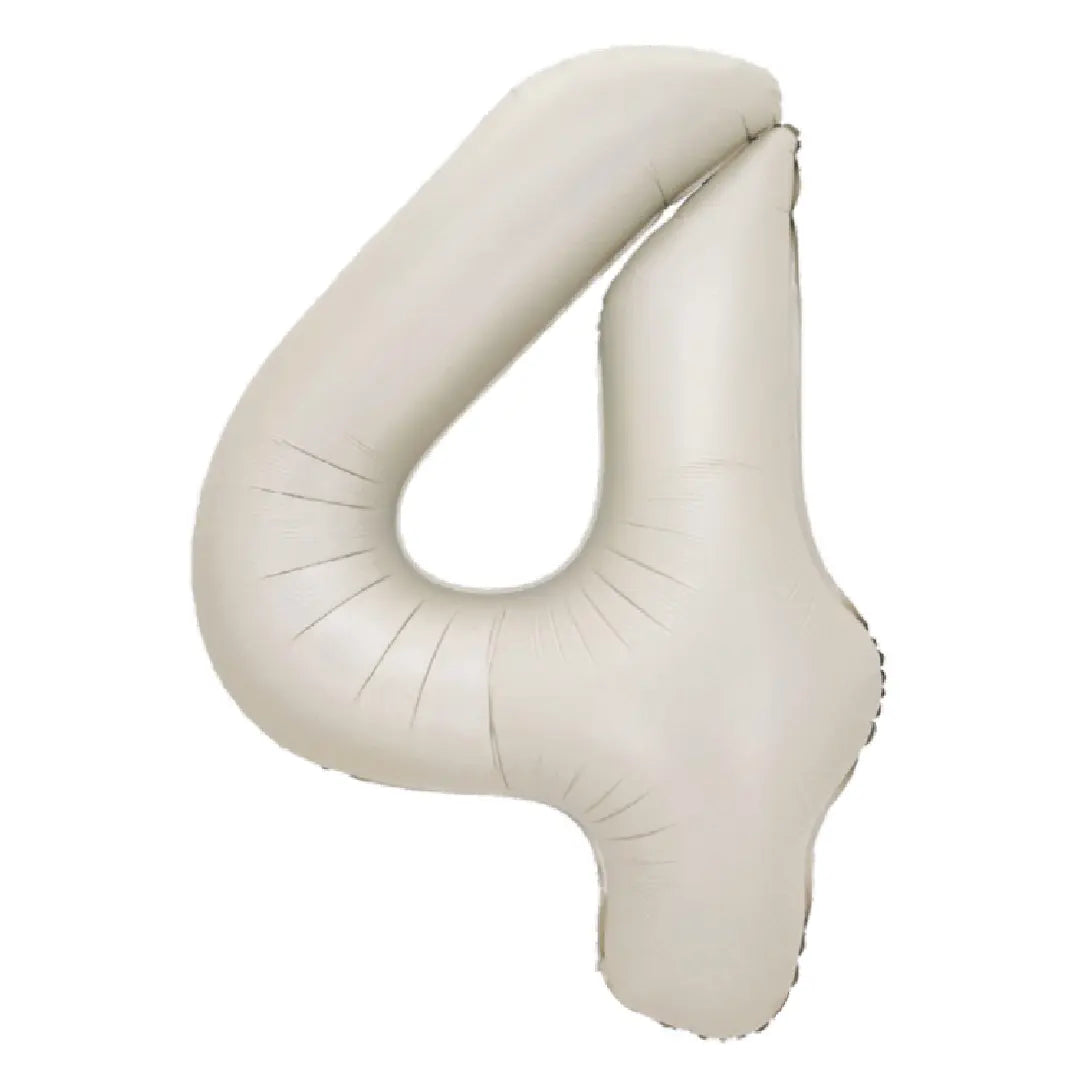 34in Number Balloons: Latte