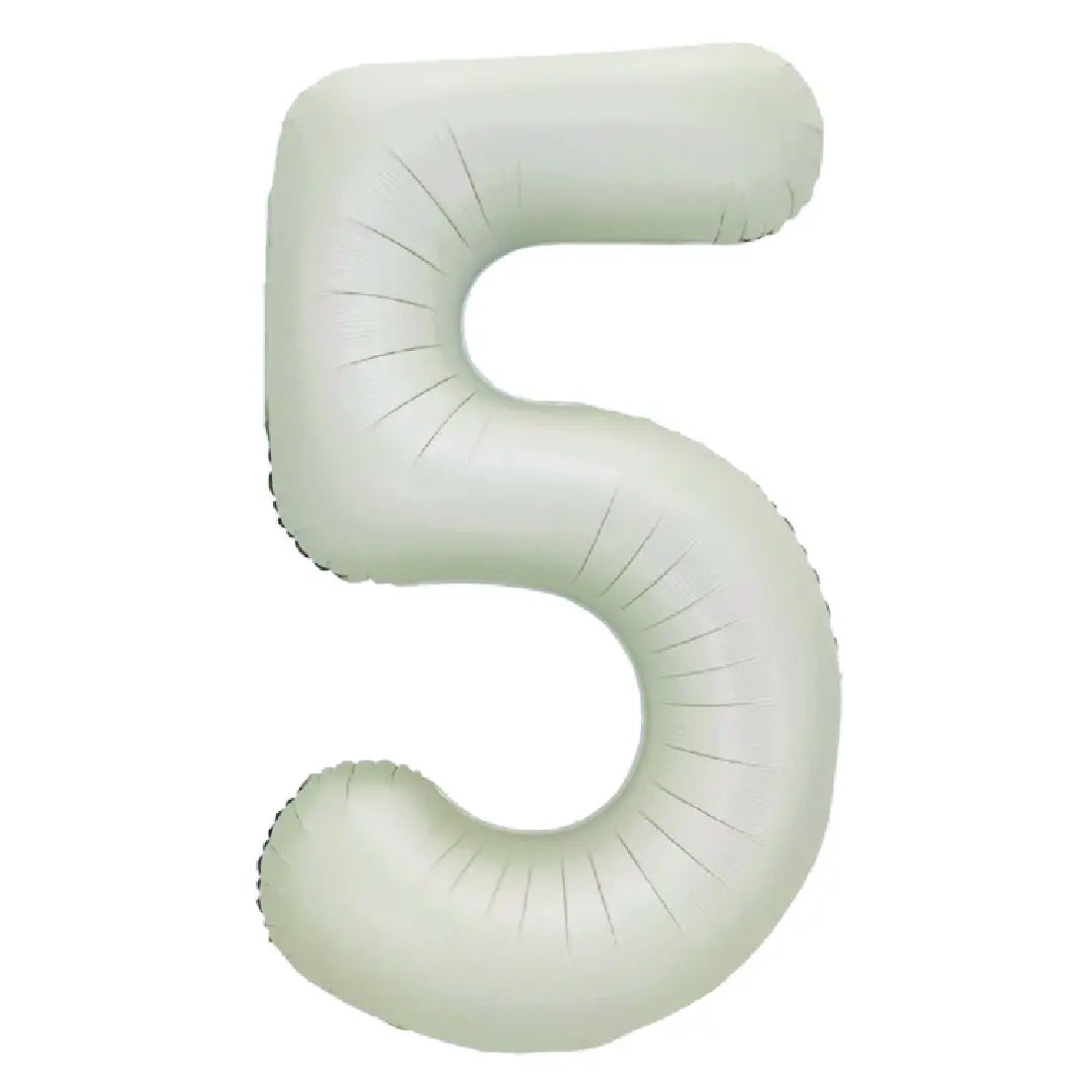 34in Number Balloons: Latte