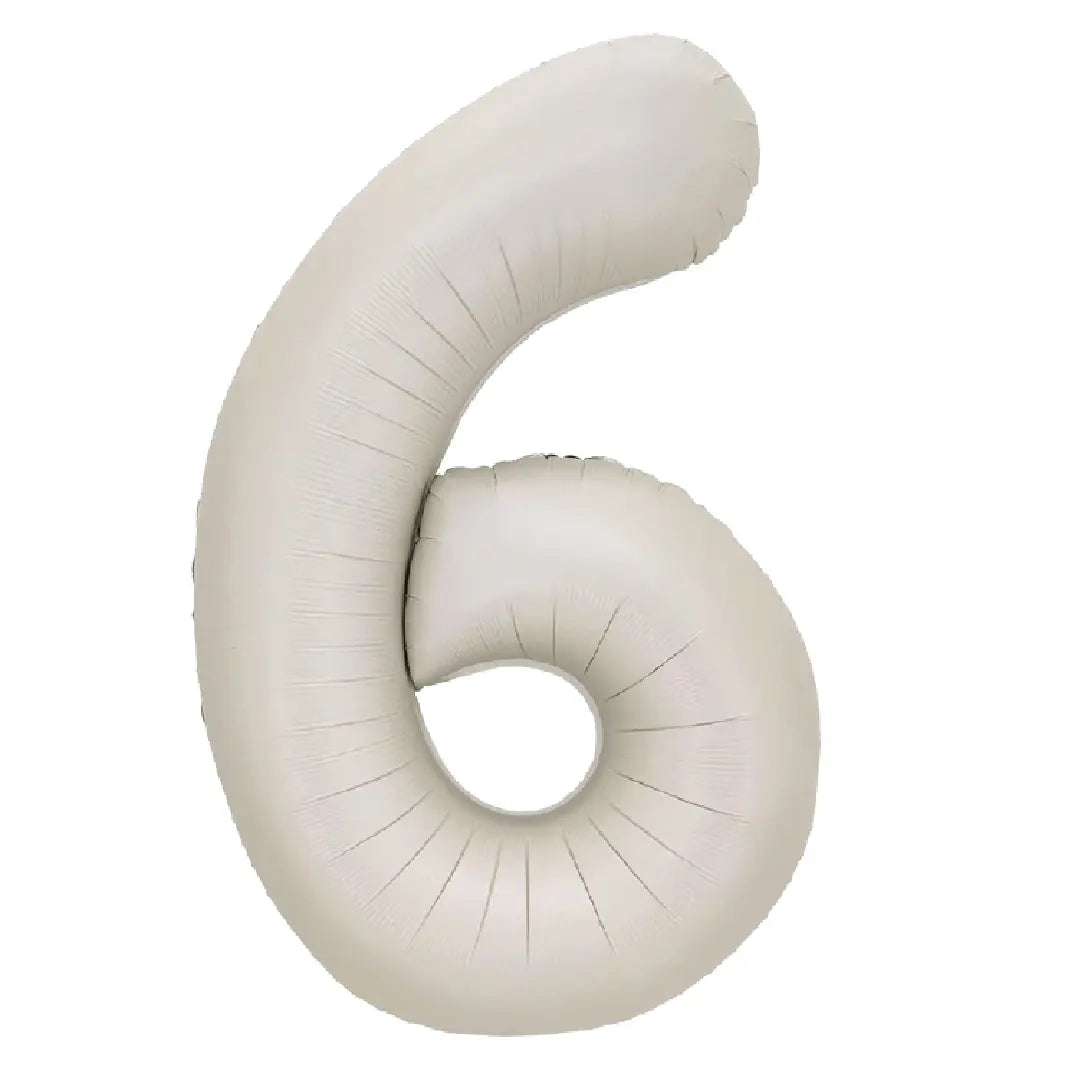 34in Number Balloons: Latte