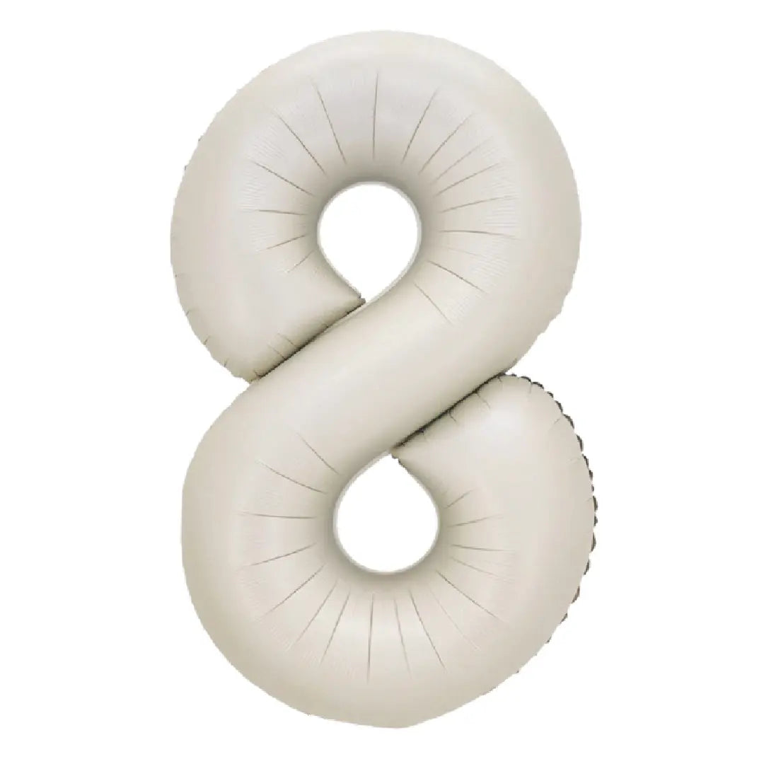 34in Number Balloons: Latte