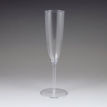 5oz Lumiere Fluted Plastic Champagne Glasses 1-Piece 8ct
