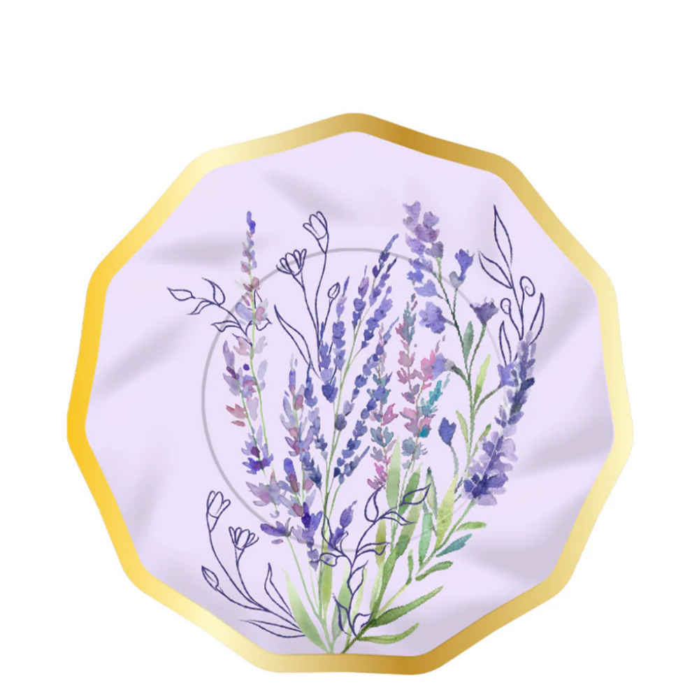 Lavender Fields 6.5in Appetizer/Dessert Bowls 8ct