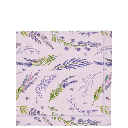 Lavender Fields Cocktail Napkins 26ct