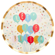 Lets Celebrate Wavy Foil 10in Dinner Plates 8ct