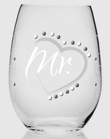 Stemless Wine Glass - Mr