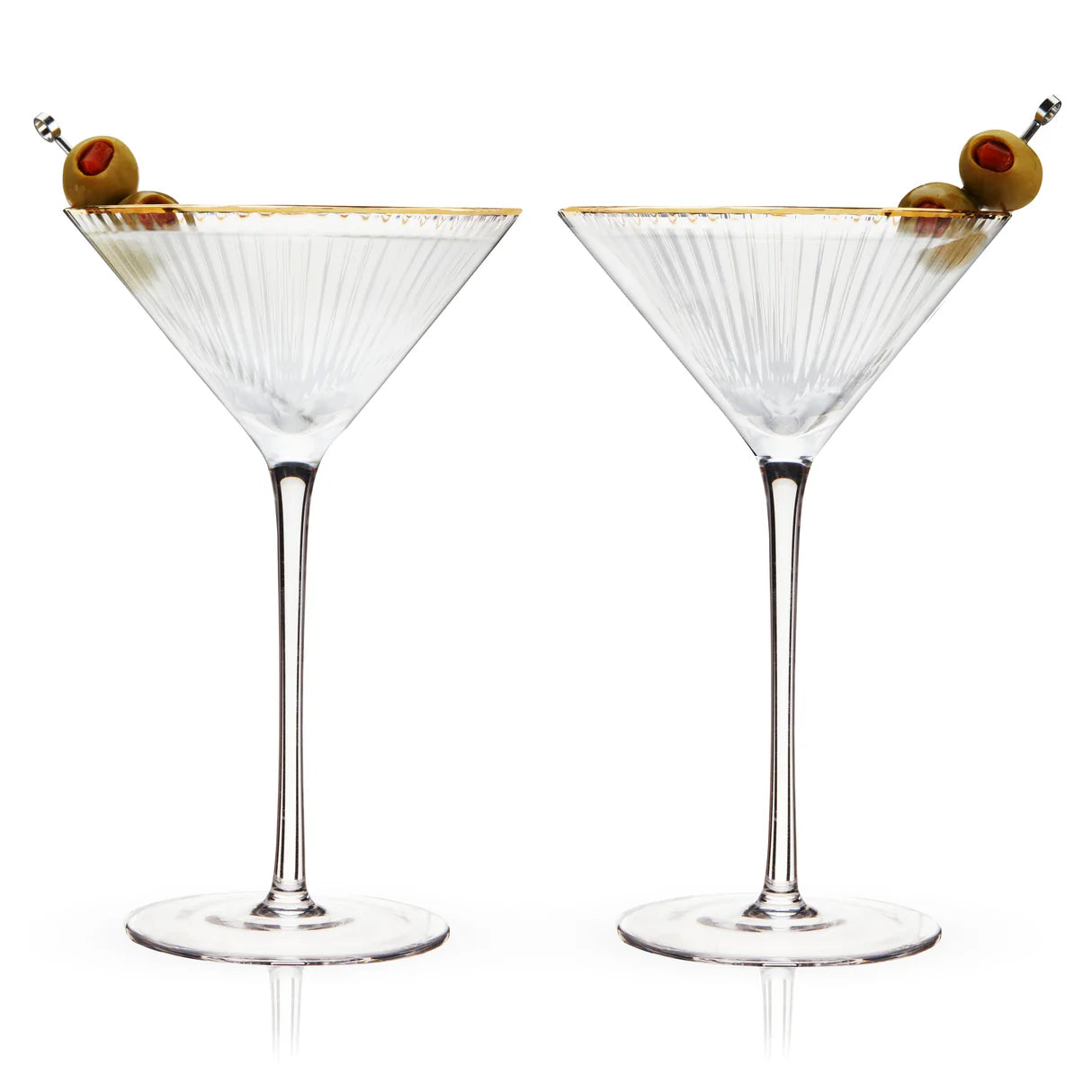 Meridian Crystal Martini Glasses 2ct