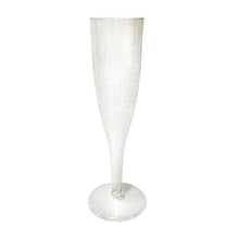 5oz Champagne Flutes 1-Piece - Gold Glitter 24ct