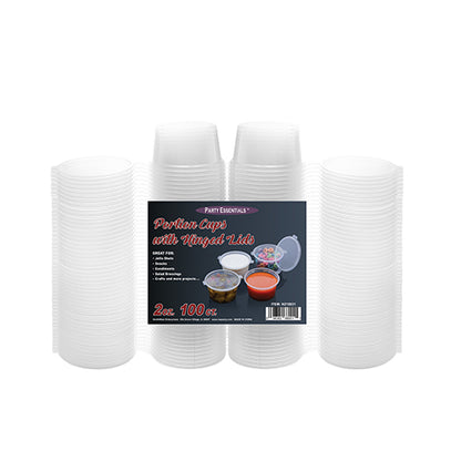 2 oz. Portion Cups w/ Hinged Lids 100ct