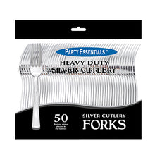 Plastic Forks - Silver 50 Ct.
