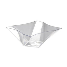 Twisted Square Serving Bowls - Clear