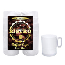 8 oz. Bistro Coffee Cups - White 10ct