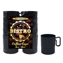 8 oz. Bistro Coffee Cups - Black 10ct