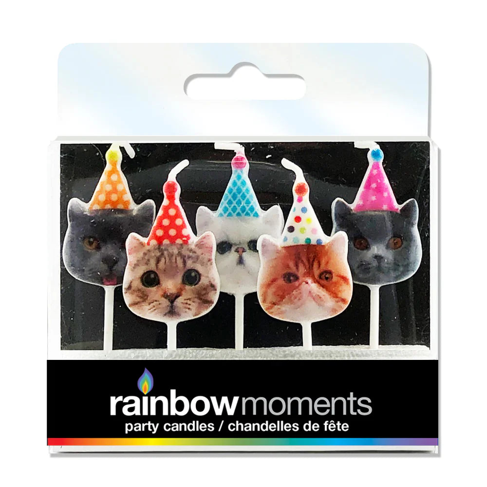 Party Cats Shaped Pick Candles