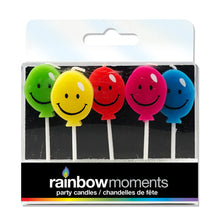 Happy Balloons Shaped Pick Candles