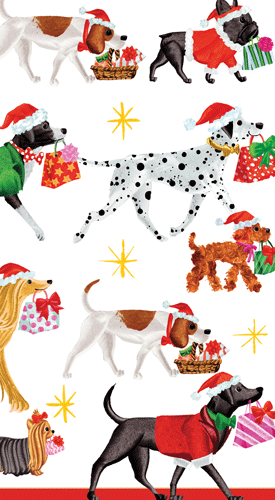 Christmas Delivery-White Guest Towel