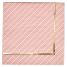 Blush and Gold Cocktail Napkins 20ct